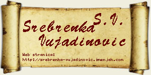Srebrenka Vujadinović vizit kartica